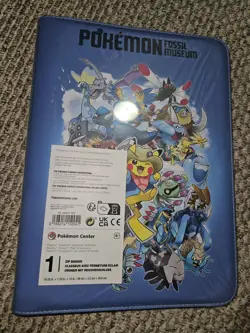 Pokemon Fossil Museum TCG Zip Binder Pokemon Center Exclusive - Image 1