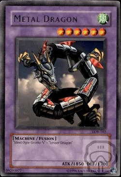 Metal Dragon LOB-102 The Legend of Blue Eyes White Dragon Yu-Gi-Oh Unlimited NM - Image 3
