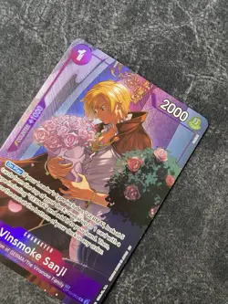 Vinsmoke Sanji OP10-063 Treasure Rare Alternate Art One Piece Card English - Image 2
