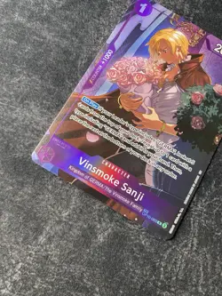Vinsmoke Sanji OP10-063 Treasure Rare Alternate Art One Piece Card English - Image 3