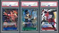 Lot 3 2025 One Piece 3rd Anniversary 3 Brothers Winner SET Sabo Luffy Ace PSA 10 - Image 1