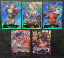 One Piece TCG - Lot of 5 Holo / Foil Leaders - English NM - Image 1