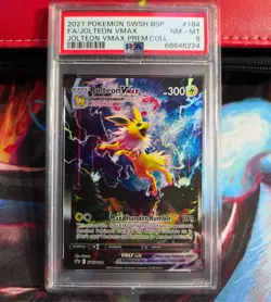Jolteon VMAX SWSH184 SWSH: Sword & Shield Promo Cards Holo PSA 8 - Image 1