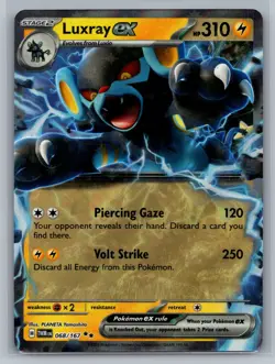 Luxray ex SV06: Twilight Masquerade #068/167 Holo Pokemon Card - Image 1