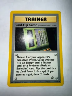 Card-Flip Game (Goldenrod Game Corner) Unlimited Uncommon Neo Genesis 092/111 NM - Image 1