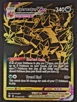 2021 Eternatus VMAX SV122/SV122 Shining Fates Shiny Vault Pokemon TCG Card GOLD - Image 1