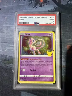 Pokemon Celebrations Mew Holo Rare Card 011/025 Pokemon TCG PSA 9 - Image 1