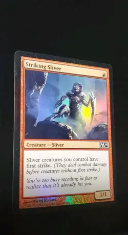 Magic The Gathering Striking Sliver Creature --Sliver FOILD - Image 2