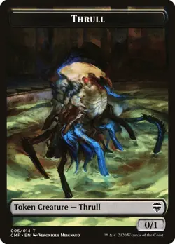 Thrull / Salamander Warrior Token FOIL - MTG Magic the Gathering - CMR - Image 1