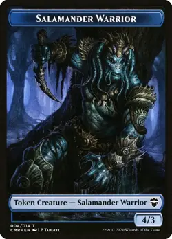 Thrull / Salamander Warrior Token FOIL - MTG Magic the Gathering - CMR - Image 2