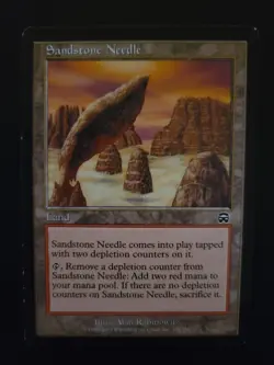 Sandstone Needle - Mercadian Masques 1999 - LP - Pauper Legacy - Land - MTG - Image 1