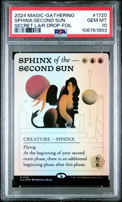 2024 MTG SECRET LAIR DROP FOIL #1720 SPHINX OF THE SECOND SUN PSA 10 - Image 1