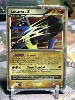 Lucario Lv. X 122/123 Mysterious Treasures (DAMAGED) - Pokemon TCG - Image 1