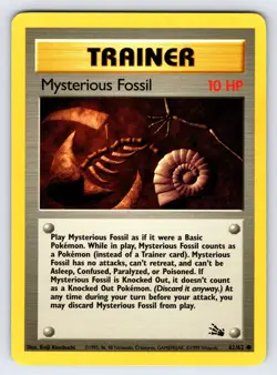 Mysterious Fossil 109/110 1999 Fossil Set Pokemon Card TCG Vintage WOTC - Mp - Image 1