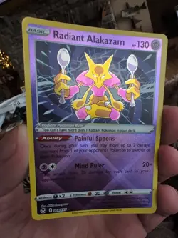 Radiant Alakazam 059/195 Silver Tempest Holo Near Mint Pokemon TCG - Image 3