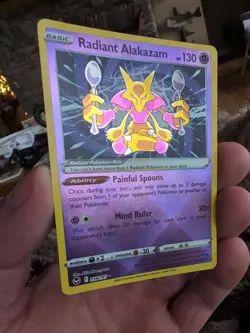 Radiant Alakazam 059/195 Silver Tempest Holo Near Mint Pokemon TCG - Image 5