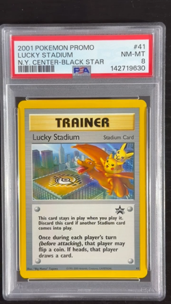 PSA 8 Lucky Stadium 2001 Pokemon Japanese (newcert) Black Star Promo#41 - Image 2