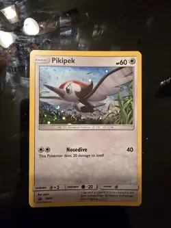Pokemon Card Pikipek Promo Holo SM07 - Image 1
