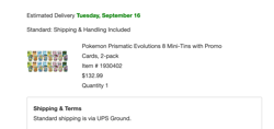 Pokemon Prismatic Evolutions 8 Mini-Tins with Promo Cards Costco 2-pack PRESALE - Image 2
