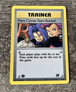 Pokemon Here Comes Team Rocket! 71/82 - Team Rocket 1st Edition Non-Holo NM - Image 1