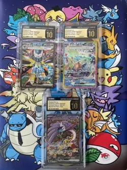Pokemon CGC Pristine 10 lot SV8A Raging Bolt Terapagos Dragapult ex Japanese - Image 1