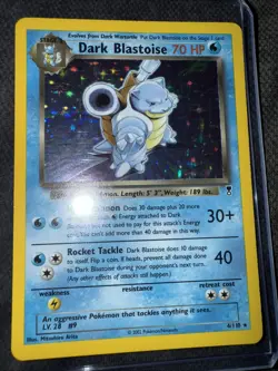 Pokemon TCG Dark Blastoise Holo Rare Legendary Collection 4/110 - Image 1