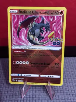 Radiant Charizard 011/078 SWSH: Pokemon GO Rare NM Pokemon - Image 1
