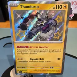 Thundurus 139/091 Pokemon TCG Scarlet & Violet Paldean Fates Baby Shiny MINT NM - Image 1