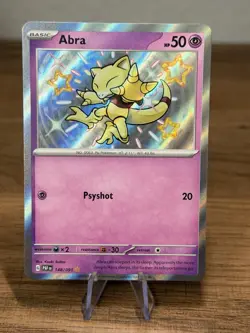 Abra 148/091 Shiny Rare Baby Shiny - Paldean Fates PAF Pokemon NM - Image 1