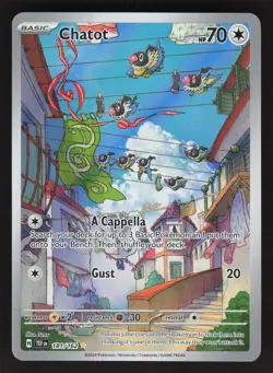 Chatot 181/162 Pokemon TCG SV05: Temporal Forces NM - Image 1
