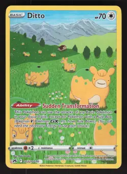 Ditto GG22/GG70 Pokemon TCG Crown Zenith: Galarian Gallery VLP - Image 1