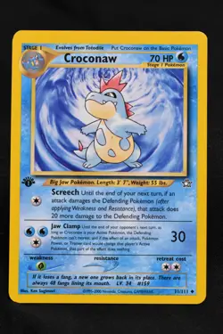Croconaw 1st Edition 31/111 NM Neo Genesis Regular Uncommon Pokemon Near Mint - Image 1