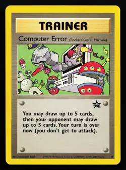 Computer Error 16 WOTC Black Star Promo Pokemon Card - Image 1