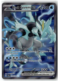 Black Kyurem ex 218/191 Ultra Rare Surging Sparks Pokemon NM b3 - Image 1