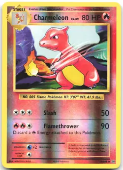 Charmeleon 10/108 Uncommon Evolutions Pokemon Reverse Holo Moderately Played - Image 1