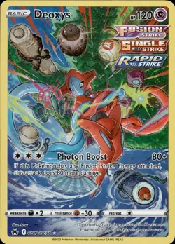 Deoxys GG12/GG70 Holo Crown Zenith Galarian Gallery Pokemon NM - Image 1