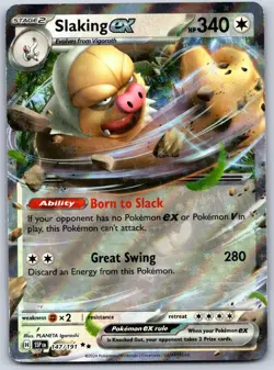 Slaking ex 147/191 Double Rare Surging Sparks Pokemon Near Mint - Image 1