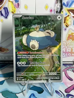 Pokemon TCG Scarlet & Violet Snorlax 051 Promo Card Full Art Holo NM - Image 1