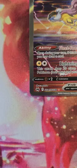 Raikou V Crown Zenith GG41/GG70 - SIR - Pokemon Card TCG - Image 4