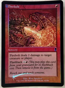 Firebolt Foil X1 Odyssey Mtg Magic the Gathering - Image 1