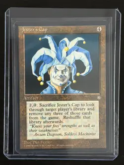 MTG Magic the Gathering Ice Age Jester's Cap - Near Mint Vintage - Image 3