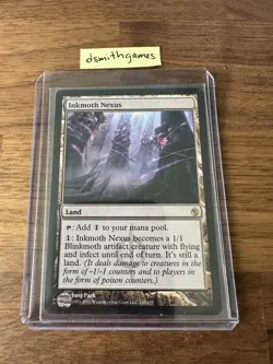[Near Mint] Wizards of the Coast Inkmoth Nexus Rare Land Mirrodin Besieged - Image 1