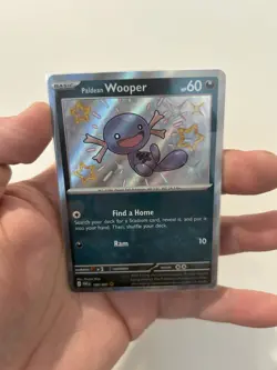 Pokemon TCG S&V Paldean Fates Shiny Rare Holo Card Paldean Wooper 180/091 - Image 1