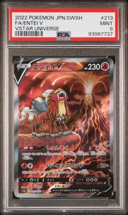 Entei V 213/172 PSA 9 Vstar Universe Japanese Pokemon Card - Image 1