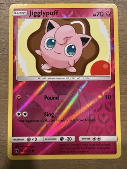 Jigglypuff 133/214 Lost Thunder | Reverse Holo Pokemon Card - Image 1