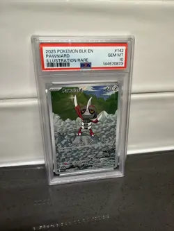 PAWNIARD #142 ILLUSTRATION RARE 2025 POKEMON BLK EN BLACK BOLT PSA 10 GEM MINT - Image 1