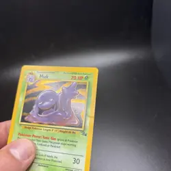 Muk 13/62 Holo Rare Fossil Pokemon Vintage Card Unlimited Holo MP/HP -j - Image 4