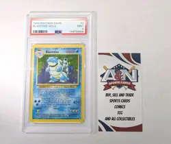 Blastoise 002/102 Pokemon Base Set Holo- PSA 9 MINT! - Image 1
