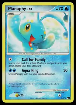 Pokemon Card - Manaphy POP Series 6 3/17 Rare Non Holo - Image 1