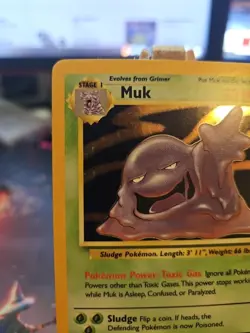 Pokemon TCG Muk 13/62 Holo Rare Fossil 1999 WOTC, LP+ Condition Clean! - Image 2